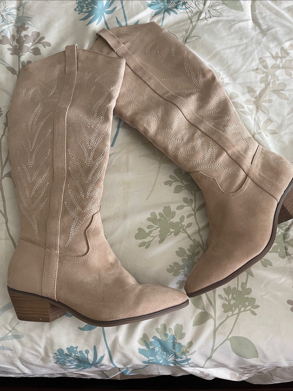 Universal Thread Taupe Over-the-Knee Suede Boots